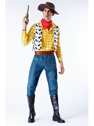 Toy Story 4 Cowboy Sheriff Woody Men's Costume