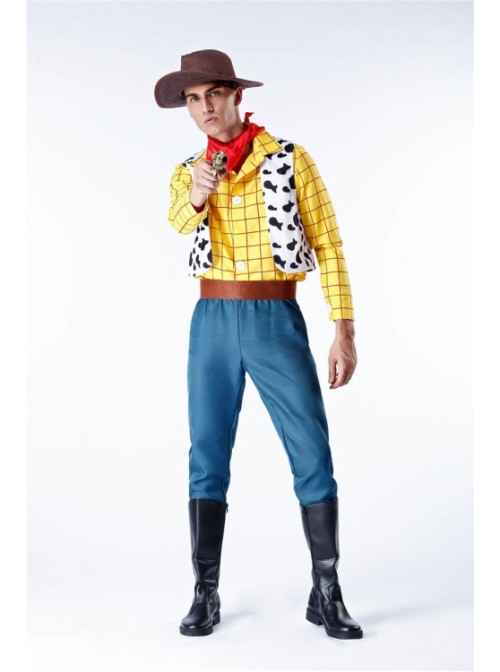 Toy Story 4 Cowboy Sheriff Woody Men's Costume