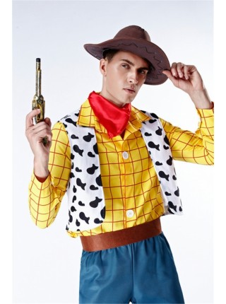 Toy Story 4 Cowboy Sheriff Woody Men's Costume