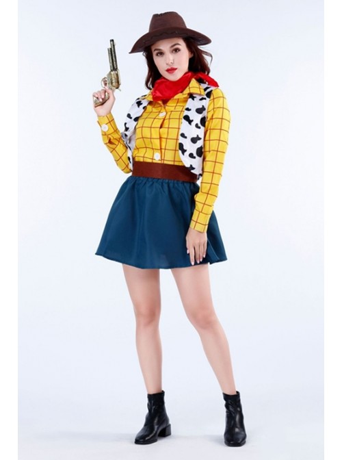 Toy Story 4 Cowboy Sheriff Woody Women's Costume