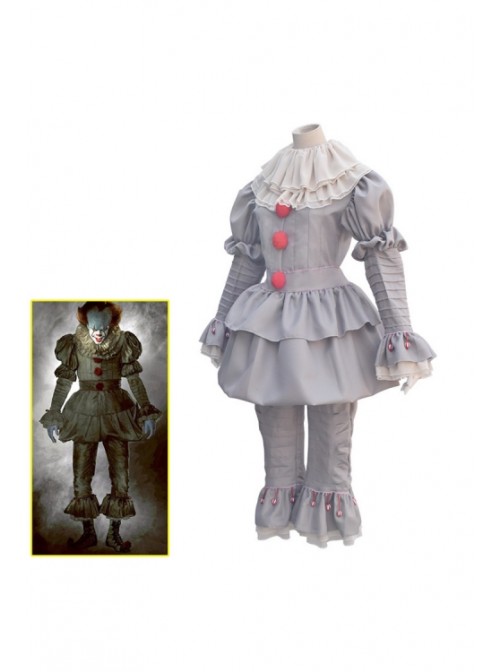 Stephen King's It Pennywise Adult Full Set Halloween Horror Costume