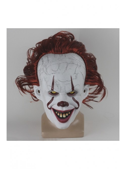 Stephen King's It Clown Headgear Red Hair Eyes Glow