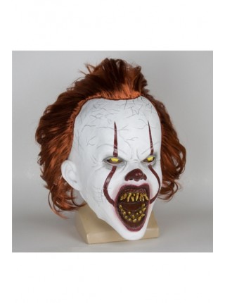 Stephen King's It Clown Headgear Red Hair Horror Mask