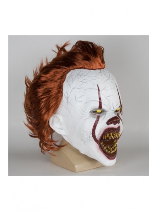 Stephen King's It Clown Headgear Red Hair Horror Mask