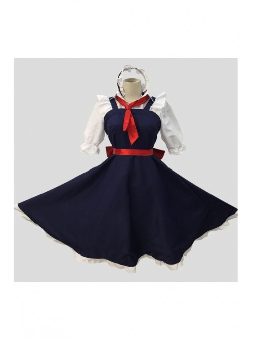 Kobayashi's maid dragon cos costume maid costume Thor cosplay female costume Kang Na cos sister trembling dragon