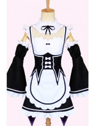 Re: Life In A Different World From Zero Remlam maid anime cosplay costume full set