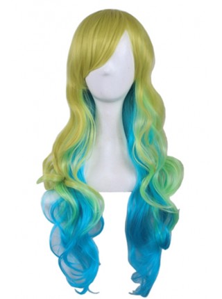 Miss Kobayashi's Dragon Maid Sister Dragon Dragon Lukaya Three-layer Gradient Cosplay Wig Long Curly