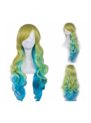 Miss Kobayashi's Dragon Maid Sister Dragon Dragon Lukaya Three-layer Gradient Cosplay Wig Long Curly