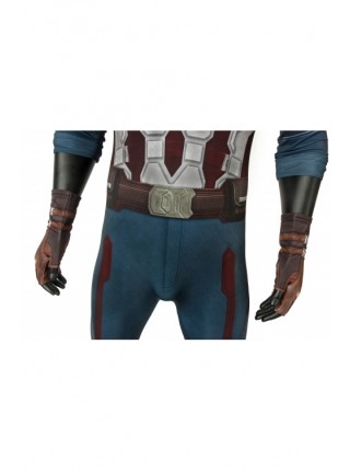 Avengers 3 Infinity War Captain America Steve Rogers Costume Halloween Superhero Cosplay Printing Bodysuit Male