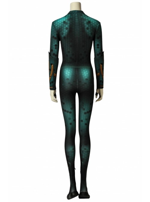 Movie Aquaman Queen Mera Costume Halloween Cosplay Bodysuit Female