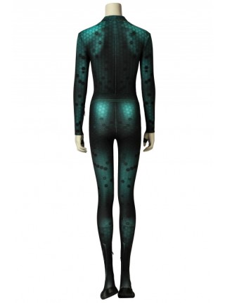 Movie Aquaman Queen Mera Costume Halloween Cosplay Bodysuit Female