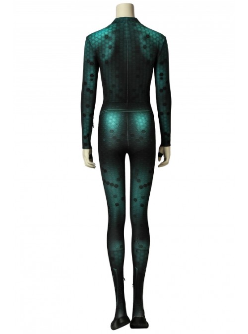 Movie Aquaman Queen Mera Costume Halloween Cosplay Bodysuit Female