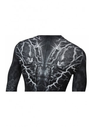 Movies Venom Eddie Brock Full Body Costume Halloween Cosplay Bodysuit Costume Male