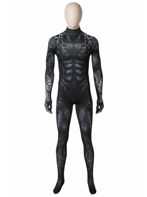 Movies Venom Eddie Brock Full Body Costume Halloween Cosplay Bodysuit Costume Male