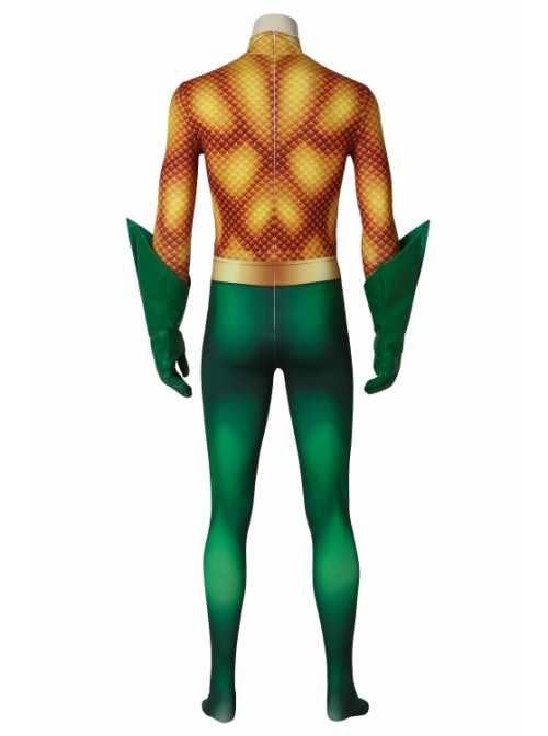 Movie Aquaman Arthur Curry Bodysuit Costume Halloween Cosplay Costume Male