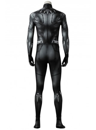 Black Panther T'Challa Halloween Cosplay Male Costume 3D Printing Bodysuit Superhero Costume