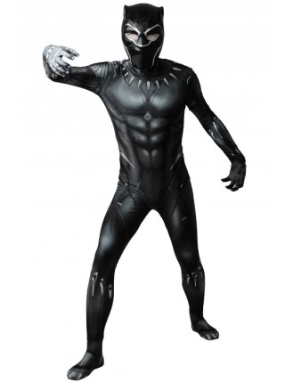 Black Panther T'Challa Halloween Cosplay Male Costume 3D Printing Bodysuit Superhero Costume