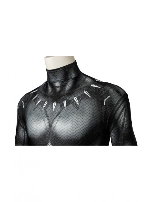 Black Panther T'Challa Halloween Cosplay Male Costume 3D Printing Bodysuit Superhero Costume