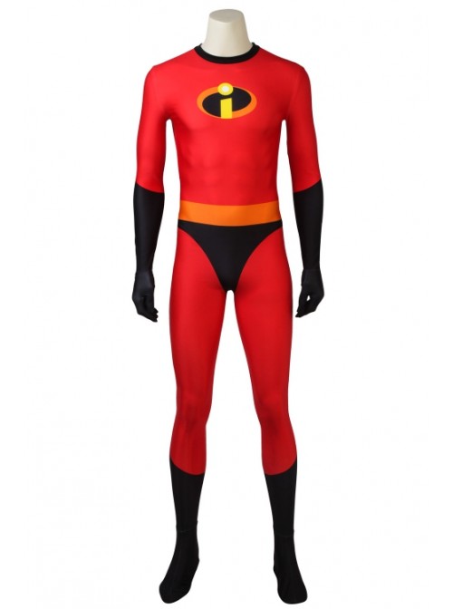 The Incredibles 2 Mr. Incredible Bob Parr Printing Bodysuit Set Halloween Animation Cosplay Costume
