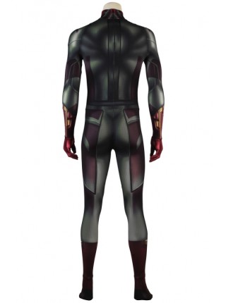 Avengers 3 Infinity War Vision Printing Bodysuit With Cloak Halloween Superhero Cosplay Costume