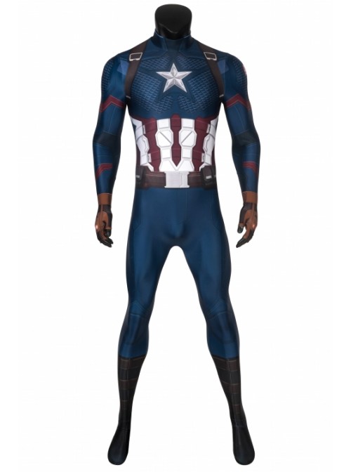Avengers: Endgame Steve Rogers Captain America Cosplay Superhero Costume Male