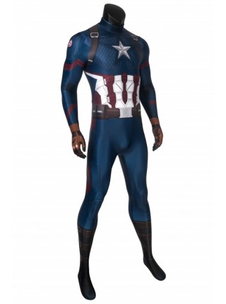 Avengers: Endgame Steve Rogers Captain America Cosplay Superhero Costume Male