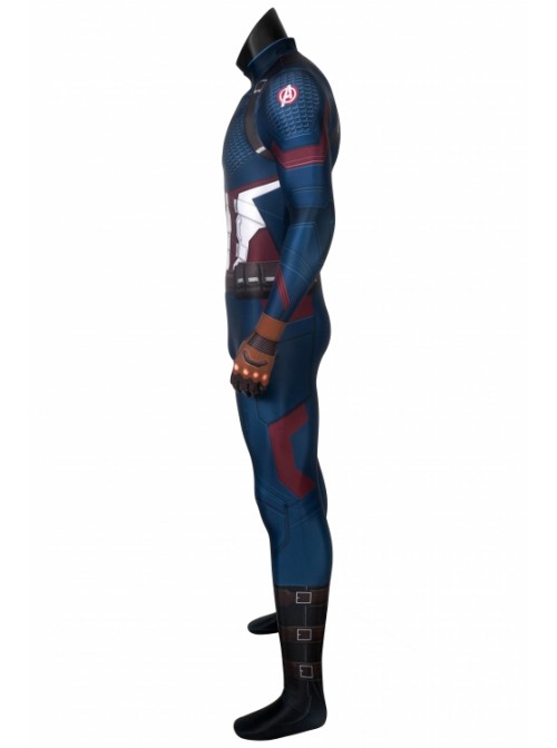 Avengers: Endgame Steve Rogers Captain America Cosplay Superhero Costume Male