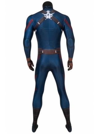 Avengers: Endgame Steve Rogers Captain America Cosplay Superhero Costume Male