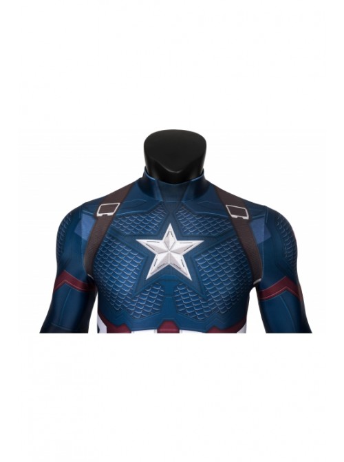 Avengers: Endgame Steve Rogers Captain America Cosplay Superhero Costume Male