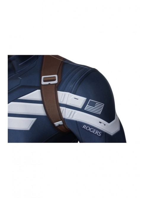 Captain America: The Winter Soldier Captain America Steve Rogers Bodysuit Cosplay Superhero Full Body Costume Male