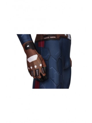 Captain America: The Winter Soldier Captain America Steve Rogers Bodysuit Cosplay Superhero Full Body Costume Male