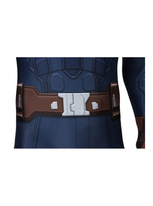 Captain America: The Winter Soldier Captain America Steve Rogers Bodysuit Cosplay Superhero Full Body Costume Male