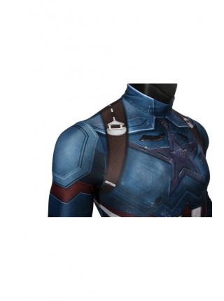 Avengers 3: Infinity War Captain America Steve Rogers Polyester Printing Bodysuit Halloween Cosplay Costume Male