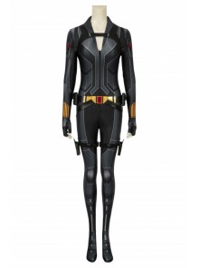 Black Widow Natasha Romanoff Bodysuit Set Black Uniform Halloween Cosplay Costume Female