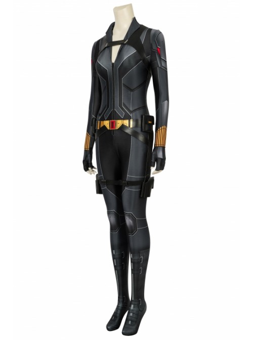 Black Widow Natasha Romanoff Bodysuit Set Black Uniform Halloween Cosplay Costume Female