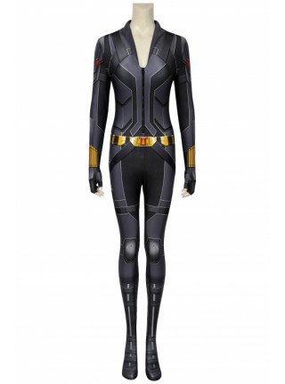 Black Widow Independent Film Black Uniform Natasha Romanoff Printing Version Bodysuit Halloween Cosplay Costume