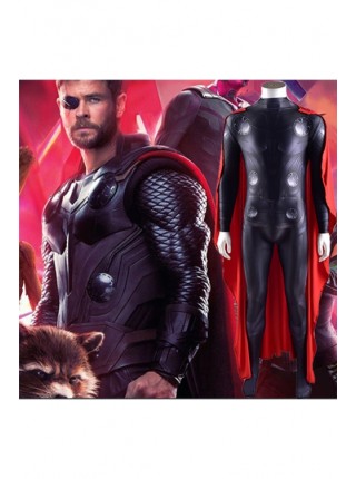 Avengers 4: Endgame Thor Halloween Tights and Cape Men's Costume