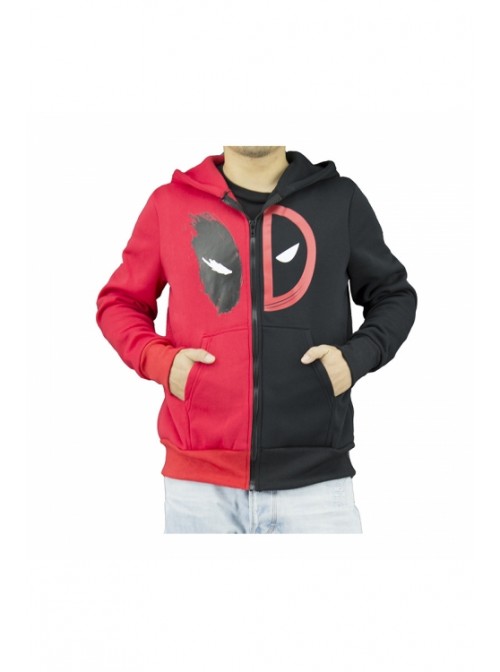 Deadpool Zipper Hoodie Movie Characters Same Superhero Peripheral Jacket Ouma Large Size Zipper sweater