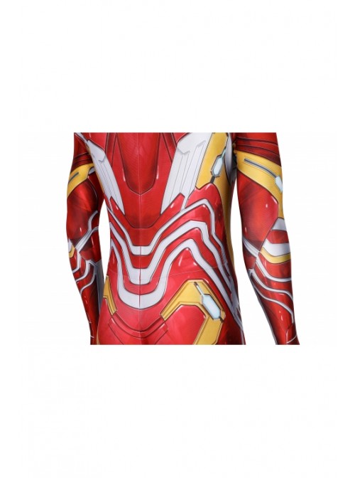 Avengers: Infinity War Iron Man Tony Stark Nanotech Suit Costume Halloween Cosplay Bodysuit