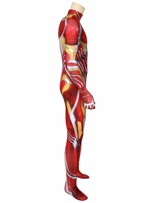 Avengers: Infinity War Iron Man Tony Stark Nanotech Suit Costume Halloween Cosplay Bodysuit