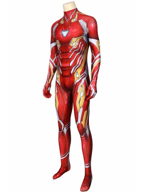 Avengers: Infinity War Iron Man Tony Stark Nanotech Suit Costume Halloween Cosplay Bodysuit