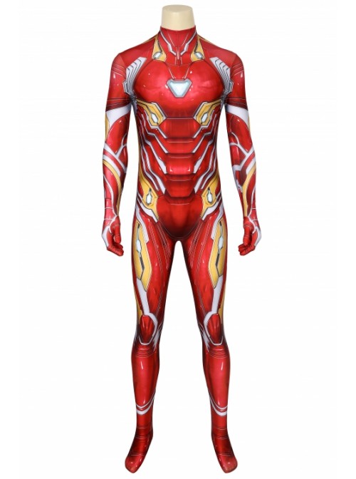 Avengers: Infinity War Iron Man Tony Stark Nanotech Suit Costume Halloween Cosplay Bodysuit