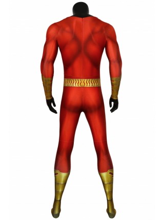 Shazam! Billy Costume Halloween Cosplay Bodysuit With Cloak