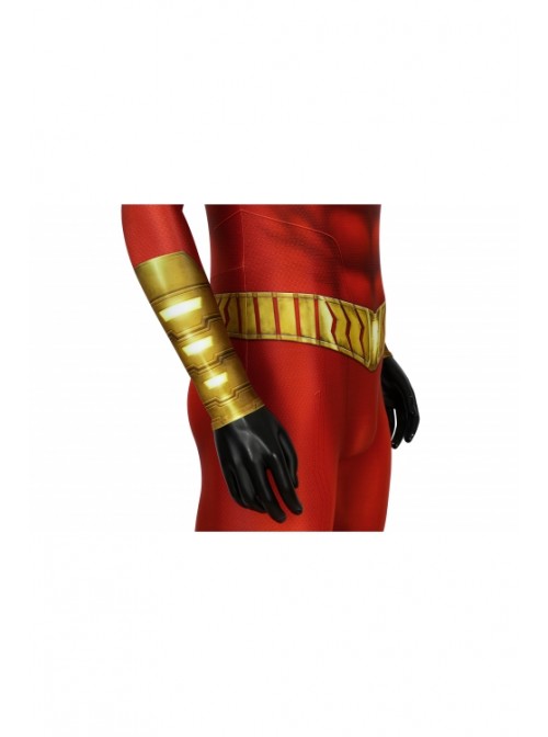 Shazam! Billy Costume Halloween Cosplay Bodysuit With Cloak