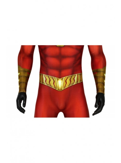 Shazam! Billy Costume Halloween Cosplay Bodysuit With Cloak