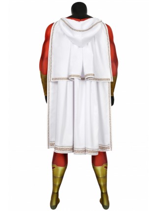 Shazam! Billy Costume Halloween Cosplay Bodysuit With Cloak