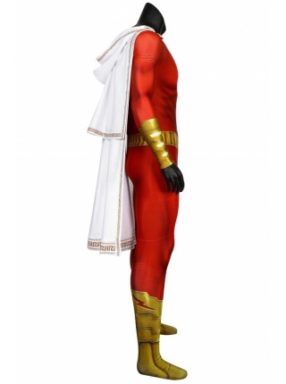 Shazam! Billy Costume Halloween Cosplay Bodysuit With Cloak