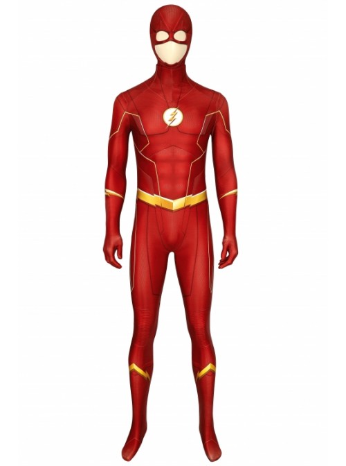 The Flash Season 6 Barry Allen Bodysuit Halloween Cosplay Costume