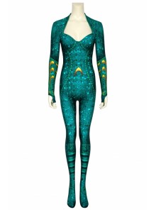 Aquaman Mera Printing Bodysuit Halloween Cosplay Costume
