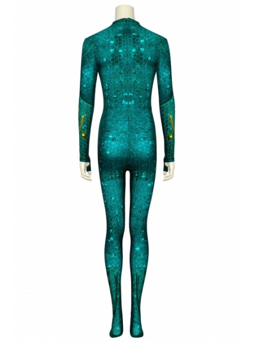 Aquaman Mera Printing Bodysuit Halloween Cosplay Costume